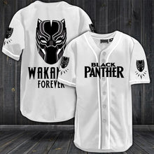 Load image into Gallery viewer, BLACK PANTHER WAKANDA FOREVER BASEBALL LINE