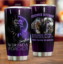 Load image into Gallery viewer, BLACK PANTHER TUMBLER WAKANDA FOREVER FP1