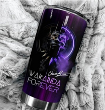 Load image into Gallery viewer, BLACK PANTHER TUMBLER WAKANDA FOREVER FP1