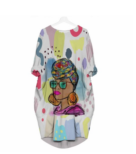 Headwrap Colorful Style All Over Apparel Dress